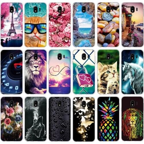 Case For Samsung Galaxy J4 2018 Cover Soft Silicone Bumper For Samsung Galaxy J4 J400 Phone Cases For Galaxy J4 J400F Cover 5.5"