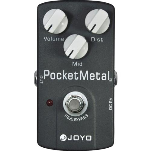JOYO JF-35 Pocket Metal Distortion Electric Guitar Effect Pedal Drive Mid Tone True Bypass