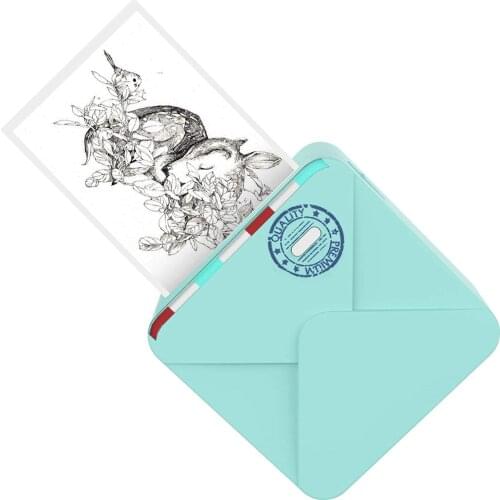 Phomemo M02S Mini Bluetooth Pocket Printer 300dpi Thermal Printer Compatible with iOS & Android for Study Notes Photos Printing