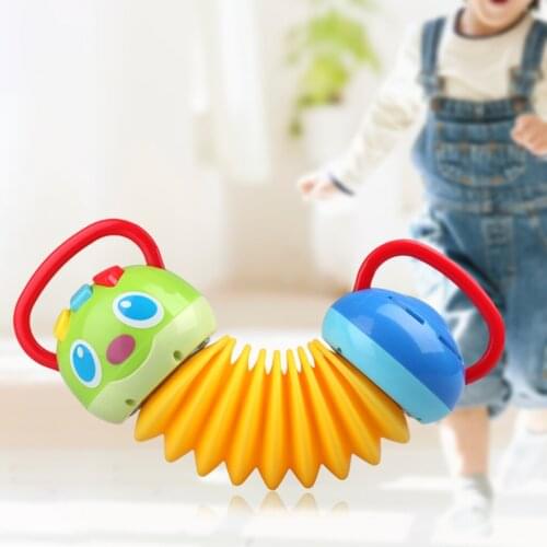 Cartoon Caterpillar Kids Accordion Toy Preschool Learning Toy Intellgence Toys Accordian Baby Toy Musical Instrument