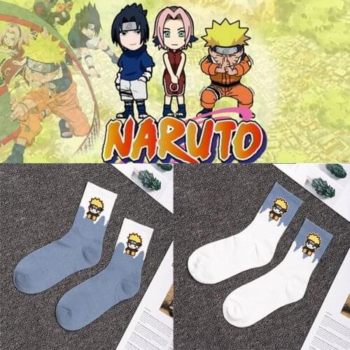 1 pair The New Naruto cartoon anime figure Sasuke Sakura Ladies tube socks casual xxx boys and girls cosplay anime sock
