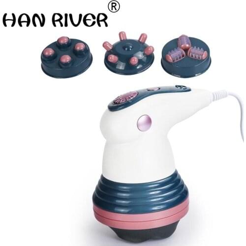 HANRIVER New Design Electric Noiseless Vibration Full Body Massager Slimming Kneading Massage Roller for Waist Losing Weight