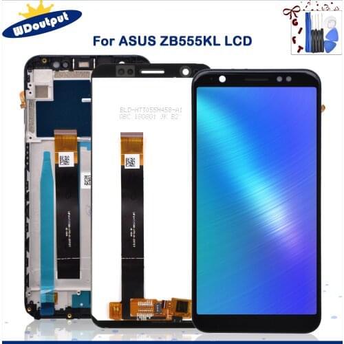5.5" Origina For Asus ZB555KL LCD Display Touch Screen Digitizer Assembly Replacement For ASUS Zenfone Max M1 ZB555KL lcd+Frame