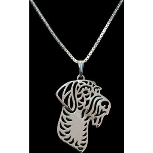 Gold Silver Color German Wirehaired Pointer Pendant Necklace Hunger Games Necklace Women Best Friend Choker
