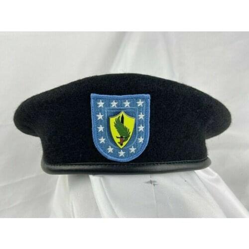 Us Army Infantry Regiment black Wool Beret Special Forces Insignia Military Hat armyshop2008