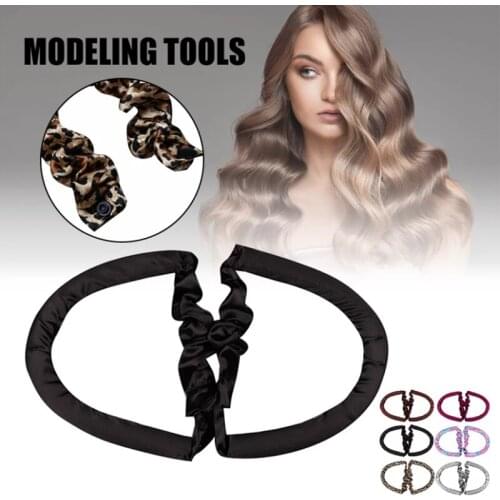 Curling Band Hair Curler U-Shaped Sponge Lazy Button Curler No Heat Curling Iron Set Cotton Material