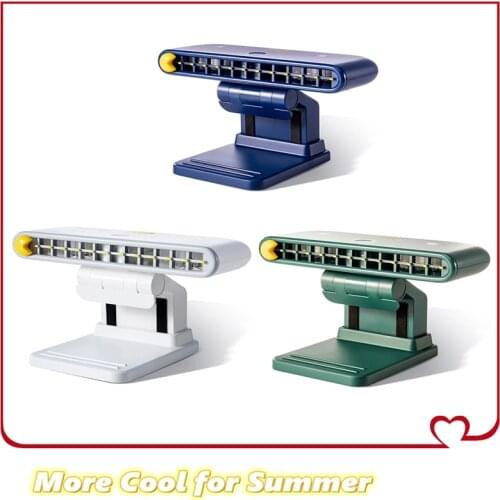Portable Air Cooling Fan Screen Hanging Type Rechargeable 120 ° Adjustable Phone Holder Cooler Fan with Desktop Stand Base