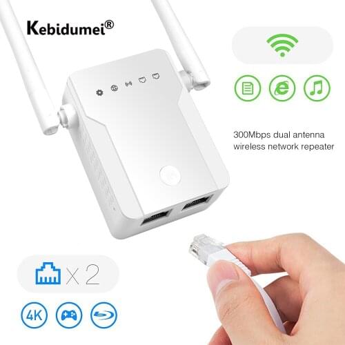 Wi-Fi Range Extender Wifi Amplifier Router Repeater 300Mbps 2.4G Network Wireless Router Signal With 2 External Antennas