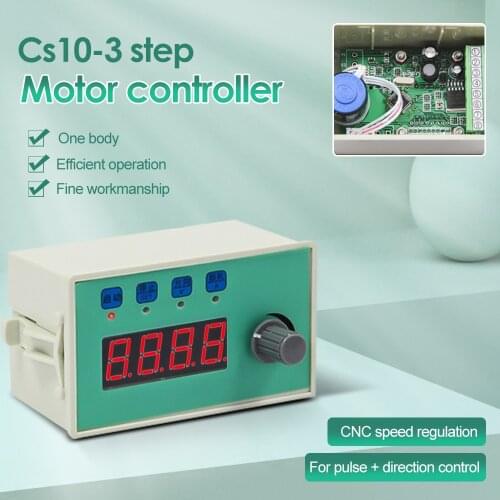CS10-3 Stepper Motor Controller Stepper Servo Governor 0-3000RPM Speed Regulation Signal Generator Adjustable Reversal Timing