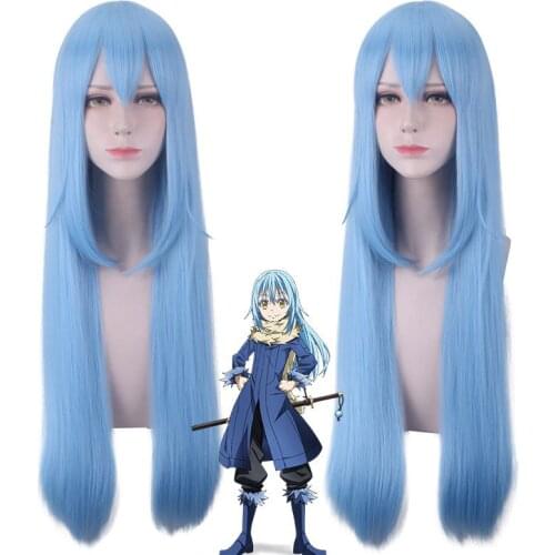 That Time I Got Reincarnated As A Slime Cosplay Wig Rimuru Tempest Long Blue Fake Hair Role Play Tensei Shitara Slime Datta Ken