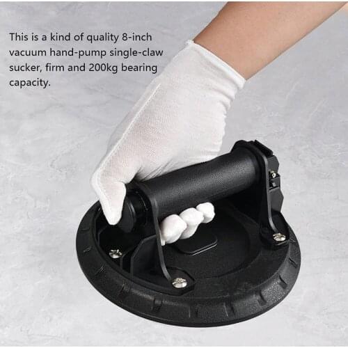8inch Vacuum Suction Cup 200kg Bearing Capacity Heavy Duty Vacuum Lifter for Granite Glass Lifting