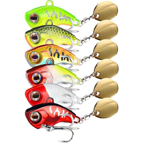 1Pcs Rotating Metal VIB vibration Bait Spinner Spoon Fishing Lures 9/13/16/22g Jigs Trout Winter Fishing Hard Baits Tackle Pesca