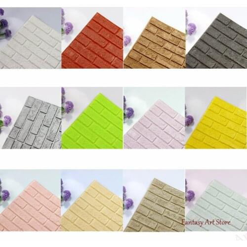 3d Wall Sticker 70*38.5cm 3d Masonry Pattern Self-adhesive Wallpaper Waterproof Diy 3d Masonry Children’s Room Wallpaper