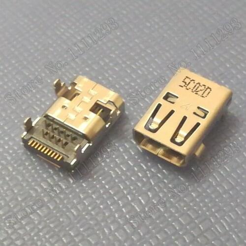 5pcs/lot Micro HDMI Jack Socket Connector for Asus VivoBook E200HA E200HA8300 X205T X205TA x206h X206HA etc 19pin
