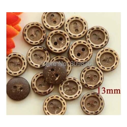 50pcs/lot Natural coconut shell buttons,13mm, accssories sewing (ss-1130)