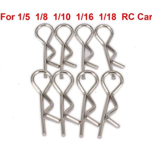 8pcs/set RC R Shape Body shell clips for 1/28 RC Hobby Model Car Spare upgraded Parts