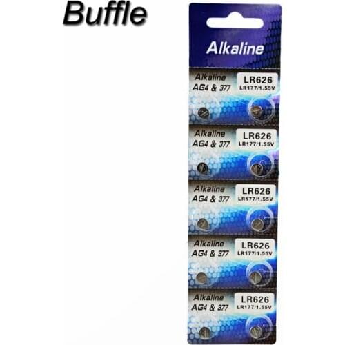 10x Buffle AG4 Button Cell Batteries 1.55V LR626 LR66 377 SR626SW 177 Cell Watch Toys Remote Camera Wholesales