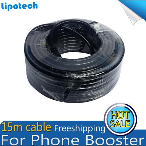 Freeshipping 15m Meters Coaxial Cable N Male To N Male For Mobile Phone Signal Booster Repeater Amplifier