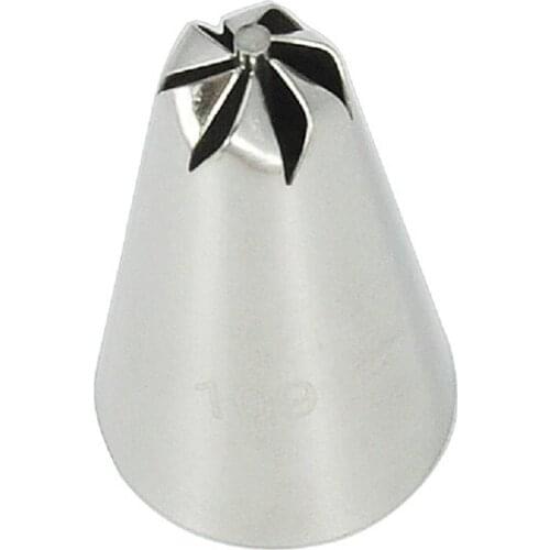 Free Shipping Stainless Steel Swirl Drop Flower Piping Nozzle Cakes Cupcakes Decorating Icing Tips#109
