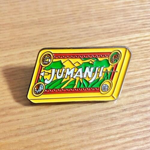 Jumanji Chess Board Enamel Brooch Pin Backpack Hat Bag Collar Lapel Pins Badges Women Mens Fashion Jewelry Accessories