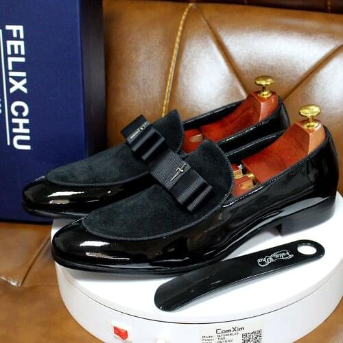 Felix Chu Men's Patent Leather Shoes