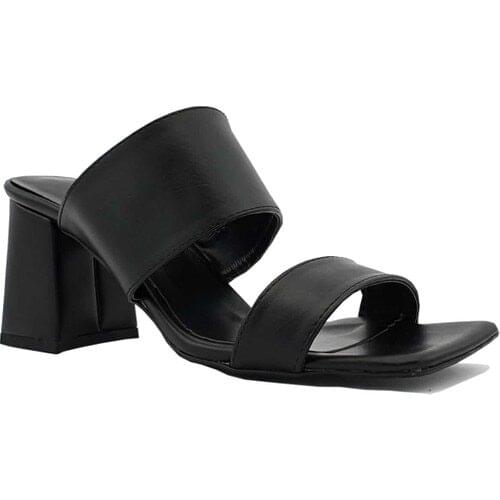 Ilgipark 7cm Heels Black Elegant Slippers