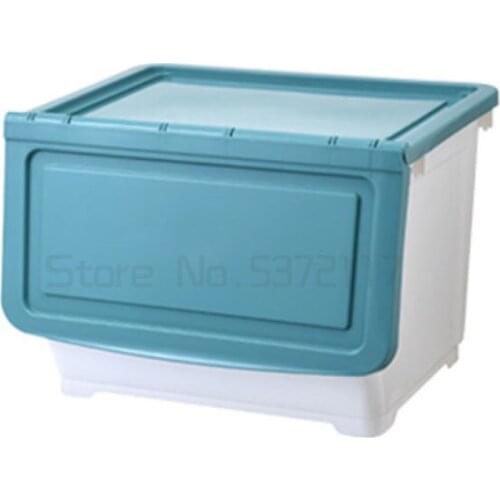 Storage box snacks side open childrens toy storage box storage basket sorting box front open clothes plastic storage box
