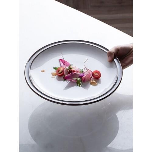 Rosa Plate Creative Plate Home Steak Plate Western Plate