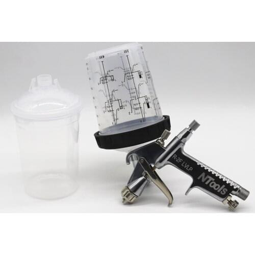 Mini Spray Gun With Adapter And Pps Tank Air Spray Gun With 0.5/0.8/1.0mm Nozzle Wash-Free Tank Paint Mixing Cup Paint Sprayer