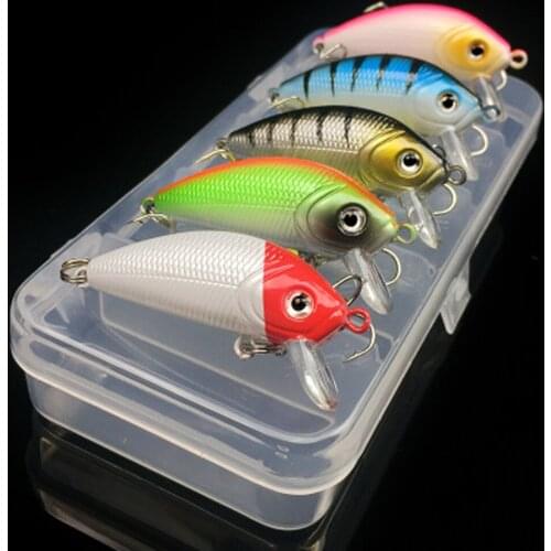 Fishing Lure Kit Plastic Crankbait 3.7g/50MM Wobbler 5pcs/lot for Fishing Bait Crank Isca Artificial for Pike
