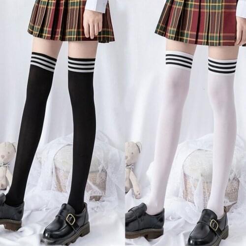 NEW Knee Socks Women Cotton Thigh High Over The Knee Stockings For Ladies Girls 2021 Warm 50cm Long Stocking Sexy Elastic Sock