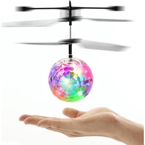 New Flying Ball Luminous Kids Flight Balls Electronic Infrared Induction Aircraft Remote Control Toys LED Light Mini Helicopter