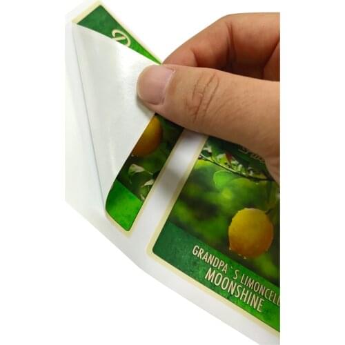 Personalise Coated Paper Jar Stickers Logo Custom Adhesive Label Waterproof Wrapping Labels