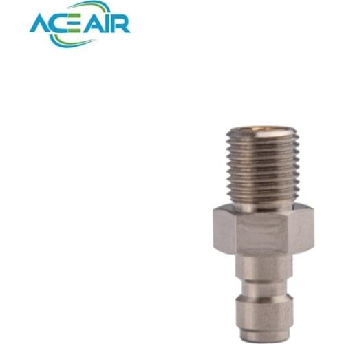 QUPB Paintball Airsoft One Way Foster Valve 8mm Fill Nipple M10*1 Thread Option Stainless Steel PTF002