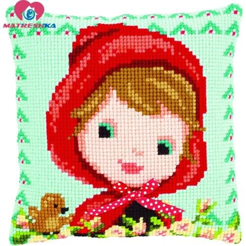 Horse cross-stitch pillow latch hook rug kitsembroidery carpet hook needlework button package crafts do it yourself home decor