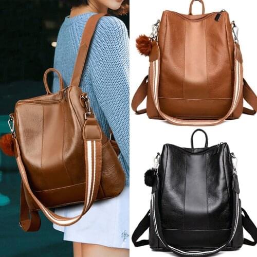 2019 HOT Fashion Women Backpack High Quality PU Leather Backpacks for Teenage Girls Female School Shoulder Bag Bagpack mochila