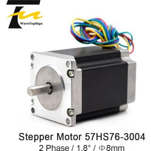 Nema23 Stepper Motor 57HS76-3004 1.9N.m 3A 4 Lead 56x75mm 270Oz-in for 3D printer