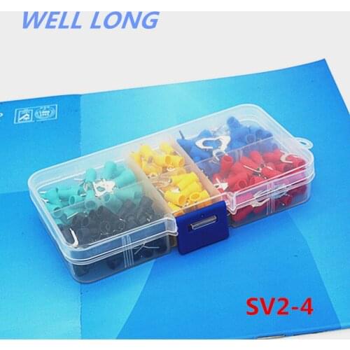 SV2-4 Fork Spade Y-type U-type Wire Crimp pressed terminals Cable Wire Connector Kit
