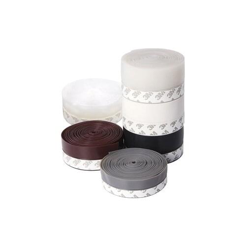45mm Sliding Sealing Strips For Door Weatherstrip Draft Stopper Frameless Window Sliding Door Seals Silicon Rubber