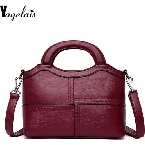 2019 Women Bag High Quality Casual Female Bags Trunk Tote Fashion Female Shoulder Bag Nubuck Leather Women Handbag Vintage