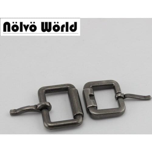 50pcs 10pcs 19mm 25mm 4 colors High quality turn buckle square pin buckle,alloy metal shoes bags belt buckles accessory sewing