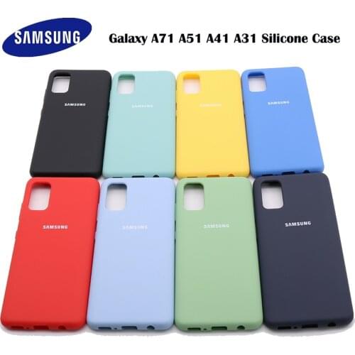 Samsung A51 Case Original Back Liquid Silicone Case Silky For Samsung Galaxy A71 A51 A41 A31 Protective Case A41 A31 Phone case