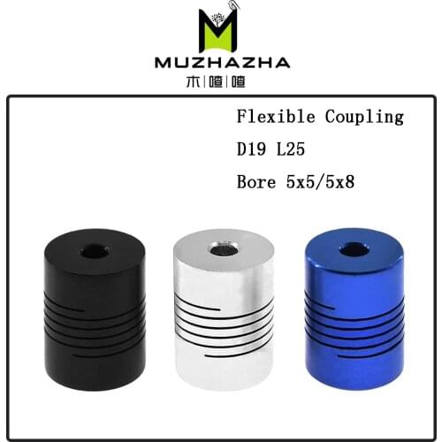 CNC Motor Jaw Shaft Coupler 5mm To 8mm Flexible Coupling OD 19x25mm wholesale Dropshipping For Creality CR10 Ender-3 Ender 3 Pro