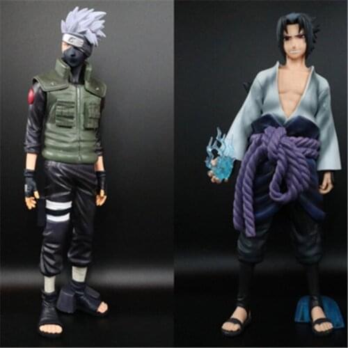 27cm Anime action figure Naruto Collectible Action Figures Uchiha Sasuke Kakashi PVC Model Toys gifts for boys home decoration