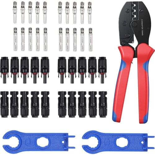 Photovoltaic Connector Hand Tool Set Solar Energy Terminal Crimper Wrenchwire Stripper Pliers Solar Crimper Crimp Range