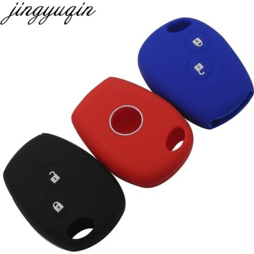 Jingyuqin 30pcs Silicone Car Key Case Cover For Renault Megane Modus Laguna Duster Logan DACIA Clio Kango for Niaan Almera Opel