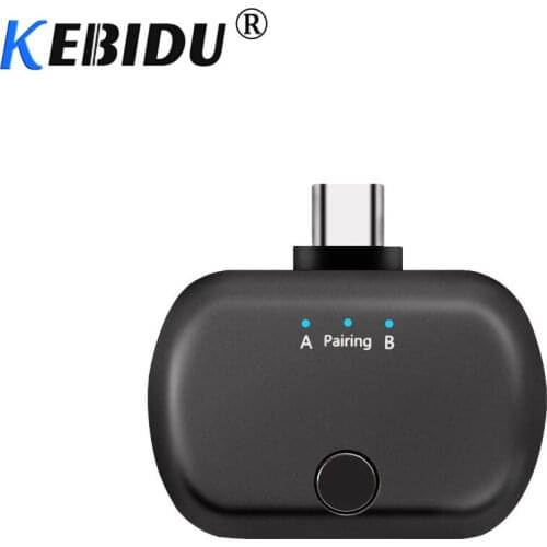 Kebidu Newest Bluetooth 5.0 Audio Transmitter Adapter APTX Low Latency For Switch PS4 TV PC USB/Type C Wireless Transmitter