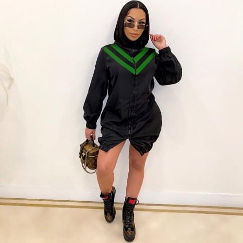 Autumn Winter Zipper Striped Long Trench Coat for Women Fashion Turtleneck Windbreaker Outerwear Streetwear Harajuku Coat Femme