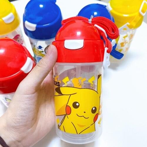 Pokemon water cup Pikachu Anime Fgures Childrens water bottle Plastic Cartoon Cup 270ml Random one