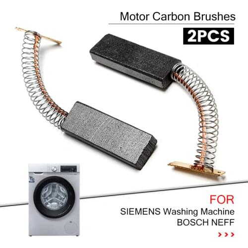 2Pcs /Pair Motor Carbon Brushes For BOSCH NEFF For SIEMENS Washing Machine 36x12.5x5mm Carbon Brushes